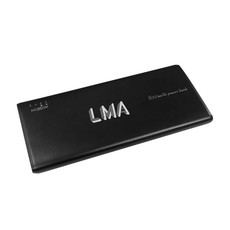 LMA- Moxom 8000mAh Dual USB Port Only 12mm Thin Power Bank - Black