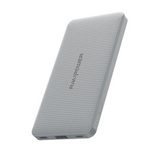 RAVPOWER 10000mAh USB|Type-C PD18W/QC3.0 Power Bank Grey