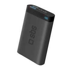 SBS Pocket Powerbank 10000 mAh, LED, Fast & Dual Charge