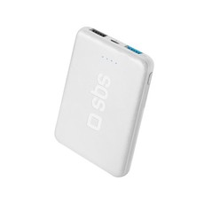 SBS Portable Power Bank - 5000 mAh - White