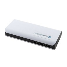 TechCollective LED PowerBank 12 000mAh White/Black