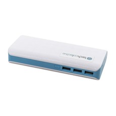 TechCollective LED PowerBank 12 000mAh White/Blue (Pack of 2)