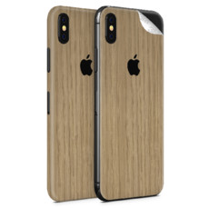 Bamboo Wood Vinyl Skin for iPhone X - Two Pack