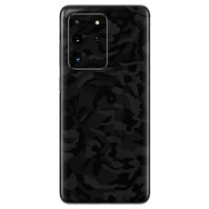 Black Camo Vinyl Wrap for Samsung S20 Ultra - Two Pack