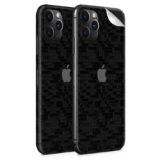 Black Glitch Vinyl Skin for iPhone 11 Pro - Two Pack