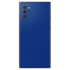 Blue Carbon Fibre Vinyl Wrap for Samsung Note 10 Plus - Two Pack