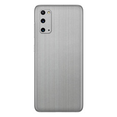 Brushed Metal Vinyl Wrap Skin for Samsung S20 - Two Pack