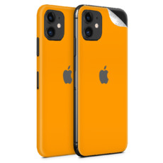 Matte Orange Vinyl Skin for iPhone 11 - Two Pack