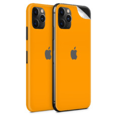 Matte Orange Vinyl Skin for iPhone 11 Pro Max - Two Pack