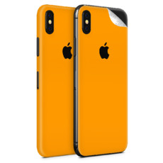 Matte Orange Vinyl Skin for iPhone XS Max - Two Pack