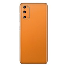 Matte Orange Vinyl Wrap Skin for Samsung S20 - Two Pack