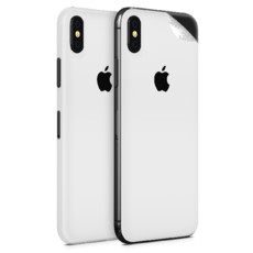 Matte White Vinyl Skin for iPhone X - Two Pack