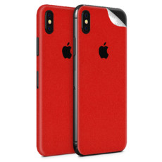 Pure Red Vinyl Skin for iPhone XS - Two Pack