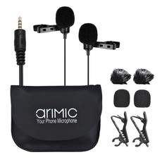 AriMic Dual Lavalier Microphone 1.5m Cable