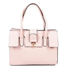 Alla Moda - Fashion Woman Tote Handbag with Lock