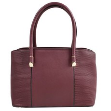 Alla Moda - Fashion Woman Tote Handbag with Metal