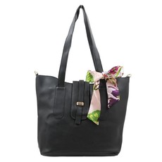 Blackcherry Basic Top Flap Shopper With Scarf