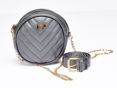 Brad Scott The Ruby Round Sling & Moon Bag - Black