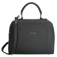 Charm London Birmingham Ladies PU Hand Bag - Black