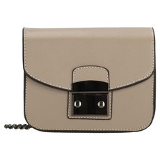 Charm London Canary Wharf Ladies PU Shoulder Bag - Light Taupe