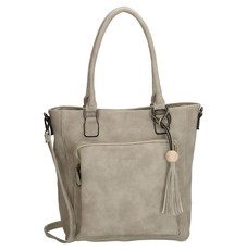 Charm London Covent Garden Ladies PU Shopper/Hand Bag - Grey 16778