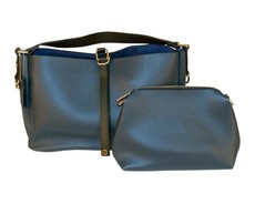 CRC Premium 2176 2-in-1 Designer Handbag Set - Navy