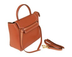 CRC Prestige 6251 Leather Shoulder Handbag - Brown