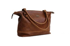 Daisy Leather Tote - Pecan