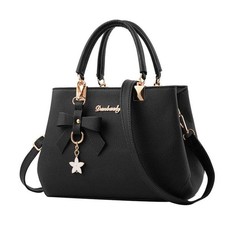 Danbaoly Luxury Leather Women's Shoulder Designer Handbag With Bow