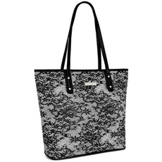 Donna Lace Print Handbag