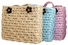 Fino 3Pcs Piece Straw Woven Beach Bag