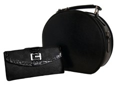 Fino Cross Body Bag / Vanity Case & Purse Set - Black