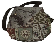 Fino Linen Handmade Fashion Shoulder Bag - Brown