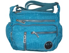 Fino Washed Nylon Multi-Pocket Messenger Bag