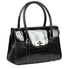 Giovanni Giusti Scarlett Italian Designer Handbag - Black