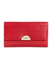 Guess Noor SLG Flap Clutch Red