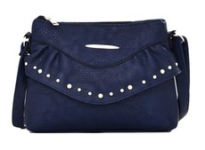 Handbag Sansa Studded Crossbody - Navy Blue