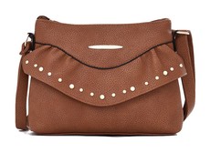 Handbag Sansa Studded Crossbody Russet - Brown