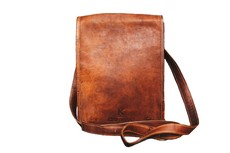 Kooptroos Genuine Leather Handbag - Kameeldooring