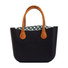 LA Rose Eva Bag - Navy and Brown