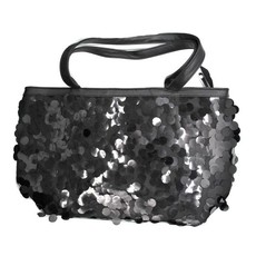 Lily & Rose Over Sized Sequined Shopper - Black