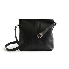 Maribu Leather Crossbody in Black