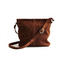 Maribu Leather Crossbody in Faded Tan