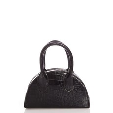 Quiz Ladies Crocodile Effect Bag - Black - One Size