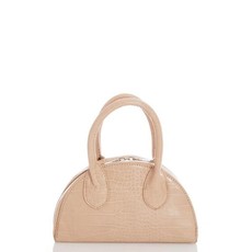 Quiz Ladies Crocodile Effect Bag - Nude - One Size