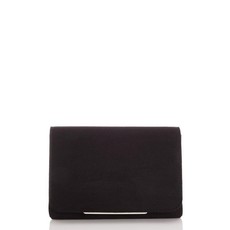 Quiz Ladies Faux Suede Bag - Black - One Size