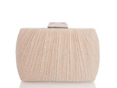 Quiz Ladies Nude Shimmer Box Bag - ONE SIZE