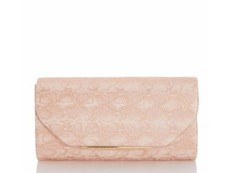 Quiz Ladies Pink Snake Print Bag - One Size