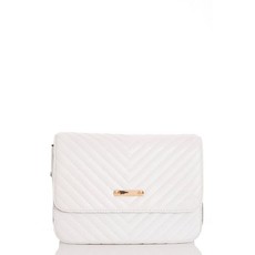 Quiz Ladies Quilted Bag - White - ONE SIZE