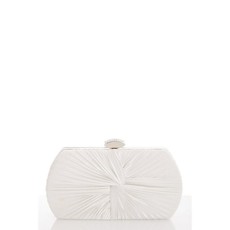 Quiz Ladies Satin Box Bag - White - ONE SIZE